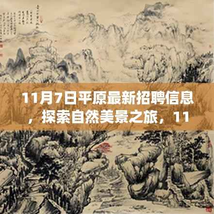 11月7日平原招聘探索自然美景之旅,寻找内心的宁静与平和的新职位