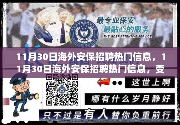 11月30日海外安保招聘最新动态,变化催化成长,自信引领未来