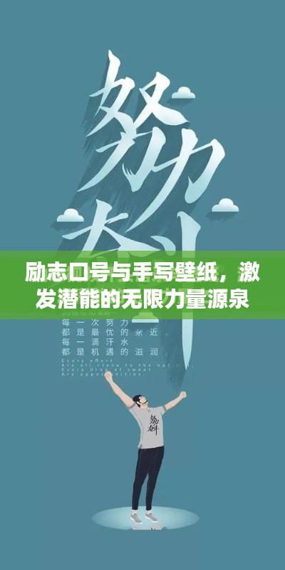 励志口号与手写壁纸,激发潜能的无限力量源泉